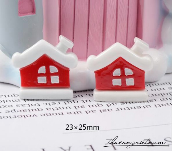 Mô Hình 2D Ngôi Nhà Tuyết Đỏ 1.8*2.5cm